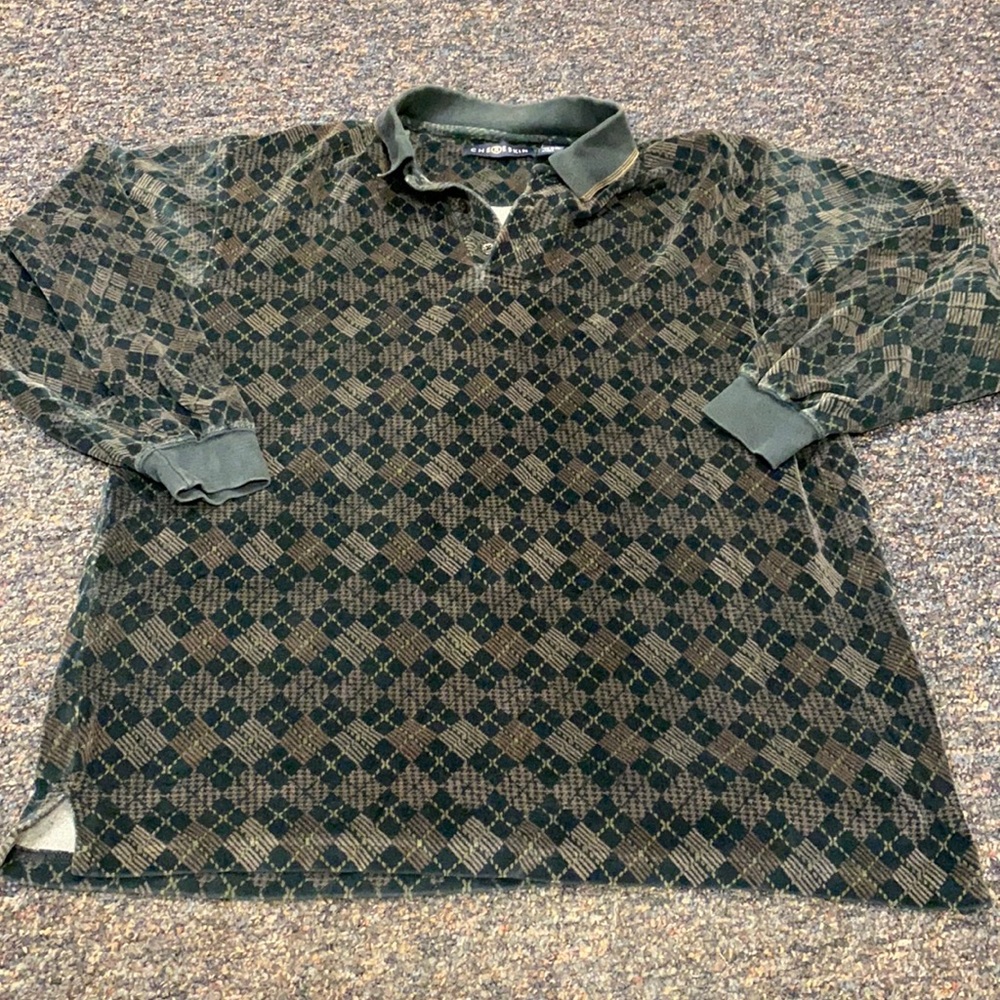 Chereskin Velour long sleeved polo shirt sz. M